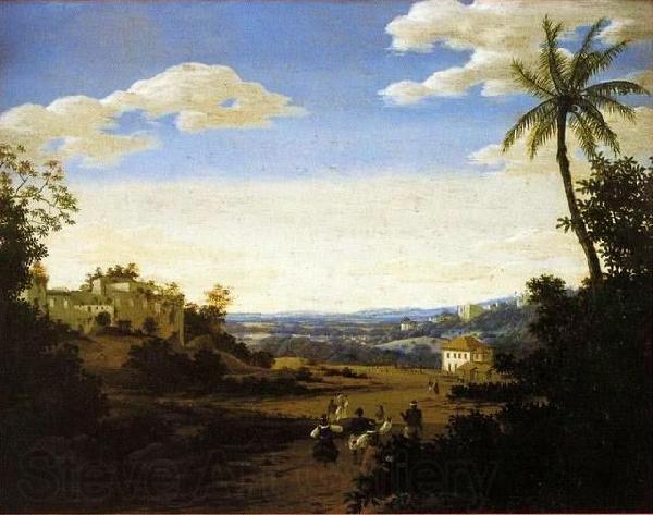Frans Post View of Pernambuco. Norge oil painting art